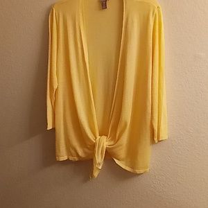 CHICO'S Festival Summer Cruise Vacation Travel Office Size 3 Yellow Color B4 X